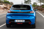 Peugeot 208 EV 100kW e-208 GT Line Turismo Azul V&eacute;rtigo Exterior Lateral-Posterior 5 puertas