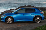 Peugeot 208 EV 100kW e-208 GT Line Turismo Azul V&eacute;rtigo Exterior Lateral-Cenital 5 puertas