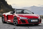 Audi R8 Spyder V10 FSI RWD S tronic Spyder V10 RWD Descapotable Rojo Tango Exterior Lateral-Frontal 2 puertas
