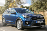 KIA Niro 1.6 HEV 103kW (141 CV) Emotion con Pack Luxury Todo terreno Gravity Blue Exterior Lateral-Frontal 5 puertas