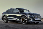 Audi e-tron Sportback 55 quattro Sportback S line Todo terreno Azul Plasma Exterior Lateral-Frontal 5 puertas
