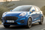 Ford Puma Gama Puma ST Line X Todo terreno Azul Isla Desierta Exterior Frontal-Lateral 5 puertas