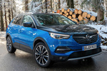 Opel Grandland X Hybrid4 Hybrid4 Todo terreno Azul Gal&aacute;pagos Exterior Lateral-Frontal 5 puertas