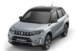 Suzuki Vitara 1.4T Mild Hybrid GLX Todo terreno Gris Azulado Bicolor Exterior Cenital-Frontal-Lateral 5 puertas