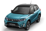 Suzuki Vitara 1.4T Mild Hybrid GLX Todo terreno Azul Turquesa Bicolor Negro Exterior Cenital-Frontal-Lateral 5 puertas