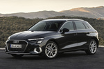 Audi A3 35 TFSI 110 kW (150 CV) S tronic 7 vel. Advanced con paquete Brillo Turismo Gris Manhattan Exterior Frontal-Lateral 5 puertas