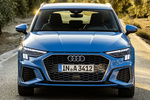 Audi A3 30 TDI 86 kW (116 CV) 6 vel. S line con paquete Brillo Turismo Azul Ara efecto cristal Exterior Frontal 5 puertas