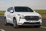 Hyundai Santa Fe 1.6 T-GDI HEV 169 kW (230 CV) 4x2 Tecno HEV Todo terreno White Cream Exterior Lateral-Frontal 5 puertas