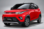 Mahindra KUV100 NXT K8 NXT Todo terreno Highway Red Exterior Frontal-Lateral 5 puertas