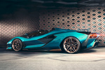 Lamborghini Si&aacute;n Gama Si&aacute;n Gama Si&aacute;n Descapotable Blu Uranus Exterior Lateral-Posterior 2 puertas
