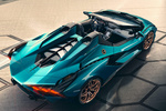 Lamborghini Si&aacute;n Gama Si&aacute;n Gama Si&aacute;n Descapotable Blu Uranus Exterior Cenital-Lateral-Posterior 2 puertas
