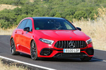Mercedes-Benz Clase A AMG 45 S 4MATIC+ AMG 45 S 4MATIC+  Paquete Night Turismo Rojo Jupiter Exterior Lateral-Frontal 5 puertas