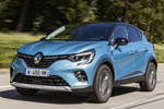 Renault Captur E-TECH PHEV 117 kW (160 CV) Zen E-TECH H&iacute;brido Enchufable Todo terreno Azul C&eacute;ladon con techo Negro Exterior Frontal-Lateral 5 puertas
