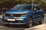 KIA Sorento 1.6 T-GDi PHEV Emotion P Luxury PHEV Todo terreno Mineral Blue Exterior Frontal-Lateral 5 puertas