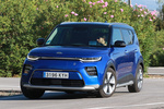 KIA Soul 150 kW (204 CV) e-Drive Monovolumen Neptune Blue / Cherry Black Exterior Frontal-Lateral 5 puertas