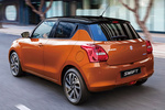 Suzuki Swift 1.2 Mild Hybrid GLX Turismo Naranja Flame Bicolor Exterior Lateral-Posterior 5 puertas