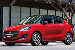 Suzuki Swift 1.2 Mild Hybrid GLX Turismo Rojo Burning Bicolor Exterior Frontal-Lateral 5 puertas