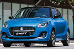 Suzuki Swift 1.2 Mild Hybrid GLX Turismo Azul Speedy Bicolor Exterior Frontal-Lateral 5 puertas