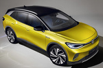 Volkswagen ID.4 150 kW (204 CV) 77 kWh 1st Max Todo terreno Honey Yellow Metalizado Negro Exterior Cenital-Lateral-Frontal 5 puertas