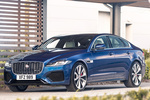 Jaguar XF Gama XF R-Dynamic Turismo Azul Bluefire Exterior Frontal-Lateral 4 puertas