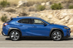 Lexus UX 300e Electric Electric Luxury Todo terreno Azul Zafiro Exterior Lateral 5 puertas