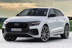 Audi Q8 60 TFSIe quattro tiptronic 340 kW (462 CV) Black line edition TFSIe Todo terreno Blanco Glaciar metalizado Exterior Frontal-Lateral 5 puertas