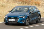 Audi A3 35 TFSI 110 kW (150 CV) 6 vel. Advanced Edition One Turismo Azul Atol&oacute;n Metalizado Exterior Frontal-Lateral 5 puertas