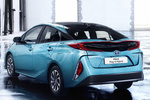 Toyota Prius Gama Plug-In Hybrid Solar Turismo Azul Ipanema Exterior Lateral-Posterior 5 puertas