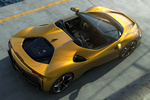 Ferrari SF90 Spider Spider Descapotable Exterior Cenital-Posterior-Lateral 2 puertas