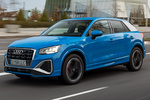 Audi Q2 35 TFSI 110 kW (150 CV) S tronic S line Todo terreno Azul Turbo Exterior Frontal-Lateral 5 puertas