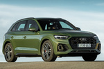 Audi Q5 45 TFSI quattro-ultra S tronic S line con paquete negro Audi Exclusive Todo terreno Verde Distrito Metalizado Exterior Lateral-Frontal 5 puertas