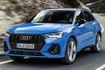 Audi Q3 45 TFSIe S tronic S line con paquete negro Audi Exclusive Todo terreno Azul Turbo Exterior Frontal-Lateral 5 puertas