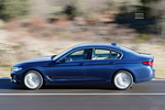 BMW Serie 5 520d L&iacute;nea Luxury Turismo Phytonic Blau Metallic Exterior Lateral 4 puertas