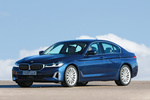 BMW Serie 5 520d L&iacute;nea Luxury Turismo Phytonic Blau Metallic Exterior Frontal-Lateral 4 puertas