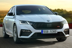 Skoda Octavia RS 1.4 TSI iV 180 kW (245 CV) DSG RS iV Turismo Blanco Luna Metalizado Exterior Lateral-Frontal 5 puertas
