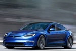Tesla Model S Gama Model S Gama Model S Turismo Azul oscuro metalizado Exterior Frontal-Lateral 5 puertas