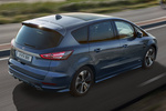 Ford S-MAX 2.5 FHEV 140 kW (190 CV) ST-Line Monovolumen Azul Chrome Exterior Cenital-Lateral-Posterior 5 puertas