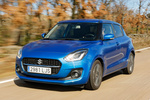 Suzuki Swift 1.2 Mild Hybrid GLX Turismo Azul Speedy Exterior Frontal-Lateral 5 puertas