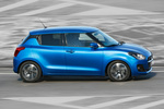 Suzuki Swift 1.2 Mild Hybrid GLX Turismo Azul Speedy Exterior Cenital-Lateral-Frontal 5 puertas