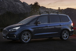 Ford Galaxy 2.5 FHEV 140 kW (190 CV) Titanium Monovolumen Azul Pantera Exterior Frontal-Lateral 5 puertas