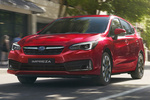 Subaru Impreza ecoHYBRID Executive Turismo Pure Red Exterior Frontal-Lateral 5 puertas