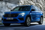 Skoda Kodiaq RS iV RS iV Todo terreno Azul Race Metalizado Exterior Frontal-Lateral 5 puertas