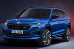 Skoda Kodiaq RS iV RS iV Todo terreno Azul Race Metalizado Exterior Frontal-Lateral 5 puertas