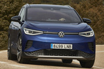 Volkswagen ID.4 150 kW (204 CV) 77 kWh 1st Max Todo terreno Azul Dusk Metalizado Negro Exterior Lateral-Frontal 5 puertas