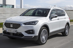 SEAT Tarraco 1.4 e-HYBRID 180 KW (245 CV) DSG-6 Xcellence PHEV Todo terreno Blanco Oryx metalizado Exterior Frontal-Lateral 5 puertas