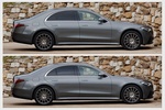 Mercedes-Benz Clase S 400 d 4MATIC AMG Line con Paquete Night Turismo Gris selenita metalizado Exterior Lateral 4 puertas