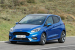 Ford Fiesta 1.0 EcoBoost MHEV 114 kW (155 CV) ST Line X Turismo Azul Isla Desierta Exterior Frontal-Lateral 5 puertas