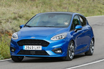 Ford Fiesta 1.0 EcoBoost MHEV 114 kW (155 CV) ST Line X Turismo Azul Isla Desierta Exterior Frontal-Lateral 5 puertas
