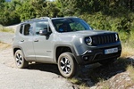 Jeep Renegade 4xe Trailhawk 176 kW (240 CV) 4xe Trailhawk Todo terreno Gris Glacier con Techo Negro Exterior Lateral-Frontal 5 puertas