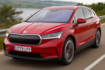 Skoda Enyaq 80 iV 80 iV Todo terreno Rojo Velvet Metalizado Exterior Frontal-Lateral 5 puertas